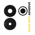Back Camera Lens (Glass Only) With Adhesive Compatible For Xiaomi Redmi 13 4G