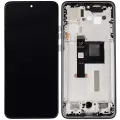 OLED Assembly With Frame Compatible For Motorola Moto Edge 50 Neo (XT2409-3 / 2024) (Refurbished) (Grisaille)