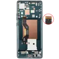 OLED Assembly With Frame Compatible For Motorola Moto Edge 50  (XT2407-3 / 2024) (Refurbished) (Jungle Green)