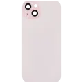 Back Glass With Steel Plate With MagSafe Magnet Pre-Installed Compatible For iPhone 15 Plus (No Logo) (Pink)