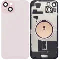 Back Glass With Steel Plate With MagSafe Magnet Pre-Installed Compatible For iPhone 15 Plus (No Logo) (Pink)
