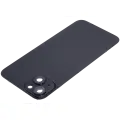 Back Glass With Steel Plate With MagSafe Magnet Pre-Installed Compatible For iPhone 15 Plus (No Logo) (Black)