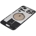 Back Glass With Steel Plate With MagSafe Magnet Pre-Installed Compatible For iPhone 15 Plus (No Logo) (Black)