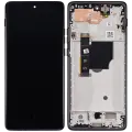 OLED Assembly With Frame Compatible For Motorola Edge (XT2405 / 2024) (Refurbished) (Black)