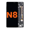 OLED Assembly With Frame Compatible For Samsung Galaxy Note 8 (Blemish: Grade D) (Midnight Black)