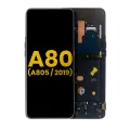 OLED Assembly With Frame Compatible For Samsung Galaxy A80 (A805 / 2019) (Refurbished) (Phantom Black)