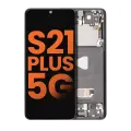 OLED Assembly With Frame Compatible For Samsung Galaxy S21 Plus 5G (Blemish: Grade C) (Phantom Black)