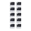 Flash Light / Power Flex Bracket With Microphone Mesh Compatible For iPhone 12 (White) (10 Pack)