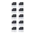 Flash Light / Power Flex Bracket With Microphone Mesh Compatible For iPhone 12 (Black) (10 Pack)