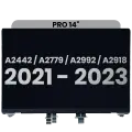 Complete LCD Display Assembly For MacBook Pro 14" (A2442 / Late 2021) / (A2779 / Late 2023 ) / (A2918 / Late 2023) (Used OEM Pull: Grade A)  (Space Gray)