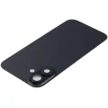 Back Glass With Steel Plate With Wireless NFC Charging MagSafe Magnet & Flashlight Flex Compatible For iPhone 16 Plus (Used OEM Pull: Grade A) (Black)