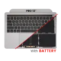 Top Case Assembly (With Battery And Keyboard) Compatible For MacBook Pro 13" (A2159 / Mid 2019) (US English) (Used OEM Pull: Grade B/C) (Space Gray)