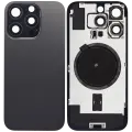 Back Glass With Steel Plate With MagSafe Magnet Pre-Installed Compatible For iPhone 16 Pro (No Logo) (Black Titanium)