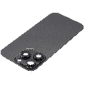 Back Glass With Steel Plate With MagSafe Magnet Pre-Installed Compatible For iPhone 16 Pro (No Logo) (Black Titanium)