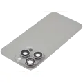 Back Glass With Steel Plate With MagSafe Magnet Pre-Installed Compatible For iPhone 16 Pro (No Logo) (Natural Titanium)