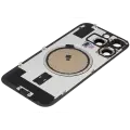 Back Glass With Steel Plate With MagSafe Magnet Pre-Installed Compatible For iPhone 16 Pro (No Logo) (Desert Titanium)
