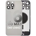 Back Glass With Steel Plate With MagSafe Magnet Pre-Installed Compatible For iPhone 16 Pro Max (No Logo) (Natural Titanium)