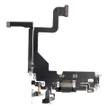 Charging Port Flex Cable Compatible For iPhone 13 Pro (Aftermarket Plus) (Graphite)