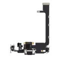 Charging Port Flex Cable With Board Compatible For iPhone 11 Pro Max (Used OEM Pull) (Space Gray)