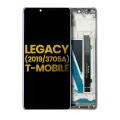 LCD Assembly With Frame Compatible For Coolpad Legacy 2019 (3705A / T-Mobile Version) (Refurbished) (Silver)