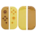 Housing Shell Compatible For Nintendo Switch Joy Con Controller (Brown / Yellow)