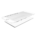 2 in 1 (Front Glass + Frame Pre-Installed) Compatible For iPhone 6S Plus (White) (2 Pack)