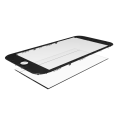 2 in 1 (Front Glass + Frame Pre-Installed) Compatible For iPhone 6S Plus (2 Pack) (Black)
