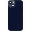 Back Glass With Steel Plate With Wireless NFC Charging MagSafe Magnet & Flashlight Flex Compatible For iPhone 14 (Used OEM Pull: Grade A) (Midnight)