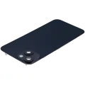Back Glass With Steel Plate With Wireless NFC Charging MagSafe Magnet & Flashlight Flex Compatible For iPhone 14 (Used OEM Pull: Grade A) (Midnight)