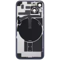 Back Glass With Steel Plate With Wireless NFC Charging MagSafe Magnet & Flashlight Flex Compatible For iPhone 14 (Used OEM Pull: Grade A) (Blue)