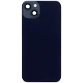 Back Glass With Steel Plate With Wireless NFC Charging MagSafe Magnet & Flashlight Flex Compatible For iPhone 14 Plus (Used OEM Pull: Grade A) (Midnight)