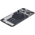 Back Glass With Steel Plate With Wireless NFC Charging MagSafe Magnet & Flashlight Flex Compatible For iPhone 14 Plus (Used OEM Pull: Grade A) (Yellow)