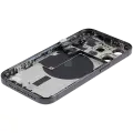 Back Housing W/ Small Pre-Installed Compatible For iPhone 15 Pro (International Version) (Used OEM Pull: Grade A) (Black Titanium)