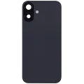 Back Glass With Steel Plate With Wireless NFC Charging MagSafe Magnet & Flashlight Flex Compatible For iPhone 16 Plus (Used OEM Pull: Grade B) (Black)