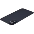 Back Glass With Steel Plate With Wireless NFC Charging MagSafe Magnet & Flashlight Flex Compatible For iPhone 16 Plus (Used OEM Pull: Grade B) (Black)
