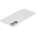 Back Glass With Steel Plate With Wireless NFC Charging MagSafe Magnet & Flashlight Flex Compatible For iPhone 16 Plus (Used OEM Pull: Grade B) (White)