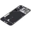 Back Glass With Steel Plate With Wireless NFC Charging MagSafe Magnet & Flashlight Flex Compatible For iPhone 16 Pro Max (Used OEM Pull: Grade B) (White Titanium)