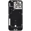Back Glass With Steel Plate With Wireless NFC Charging MagSafe Magnet & Flashlight Flex Compatible For iPhone 16 Pro Max (Used OEM Pull: Grade B) (Desert Titanium)
