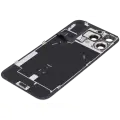 Back Glass With Steel Plate With Wireless NFC Charging MagSafe Magnet & Flashlight Flex Compatible For iPhone 16 Pro Max (Used OEM Pull: Grade B) (Desert Titanium)