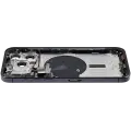 Back Housing W/ Small Pre-Installed Compatible For iPhone 15 Pro Max (International Version) (Used OEM Pull: Grade A) (Black Titanium)