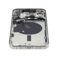 Back Housing W/ Small Pre-Installed Compatible For iPhone 15 Pro Max (International Version) (Used OEM Pull: Grade A) (White Titanium)