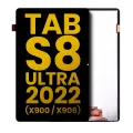 OLED Assembly Without Frame Compatible For Samsung Galaxy Tab S8 Ultra  14.6" (X900 / X906 ) (2022)  (Refurbished) (Black)