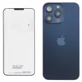 Back Glass w/ MagSafe Magnet & NFC & Flashlight Flex For iPhone 15 Pro Max (Genuine OEM) (Blue Titanium)