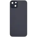 Back Glass With Steel Plate With MagSafe Magnet Pre-Installed Compatible For iPhone 15 Plus (Service Pack) (Black)