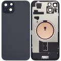 Back Glass With Steel Plate With MagSafe Magnet Pre-Installed Compatible For iPhone 15 Plus (Service Pack) (Black)