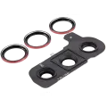 Back Camera Lens With Cover Bezel Ring Compatible For Samsung Galaxy S25 5G (Coral Red)
