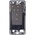 Mid-Frame Housing Compatible For Samsung Galaxy S25 Plus 5G (US & International Version) (Blue Black)
