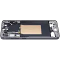 Mid-Frame Housing Compatible For Samsung Galaxy S25 Plus 5G (US & International Version) (Blue Black)