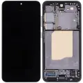 OLED Assembly With Frame Compatible For Samsung Galaxy S25 5G (US & International) (Service Pack) (Blue Black)