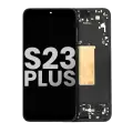 OLED Assembly With Frame Compatible For Samsung Galaxy S23 Plus 5G (US & International) (Used OEM Pull: Grade A) (Phantom Black)